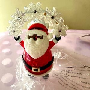 Bath & Body Works 2022 Brown Santa Snowflake Nightlight Wallflower Plug-In